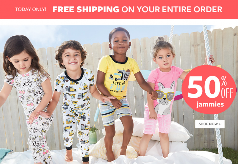 -50 на пижамы! www.carters.com. 