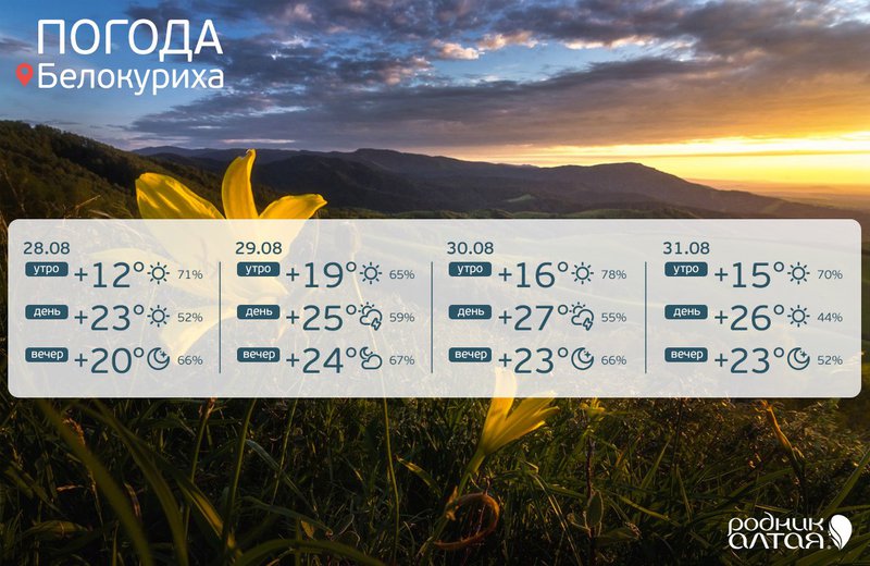 Расписание погоды алтайский край. Белокуриха климат. Погода в Белокурихе. Родник Алтая Белокуриха. Родник Алтая Белокуриха логотип.