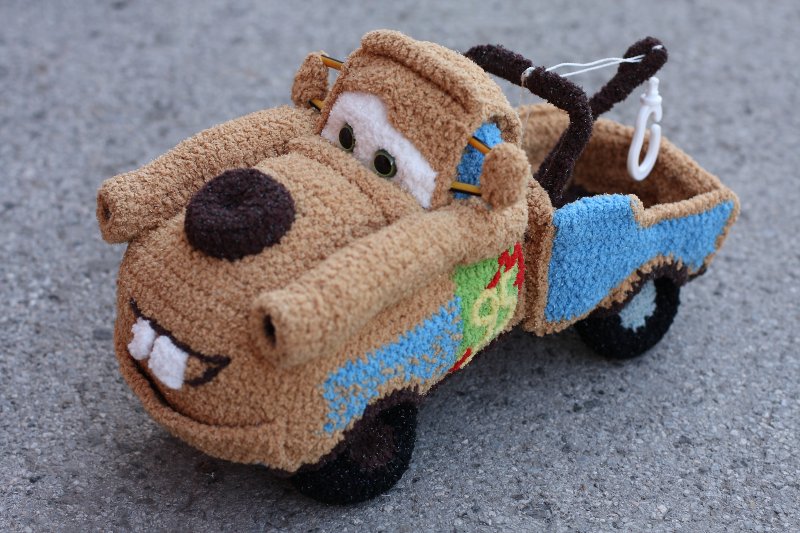 Игрушки машинки крючком