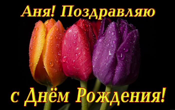 С днем рождения анна картинки прикольные с надписями