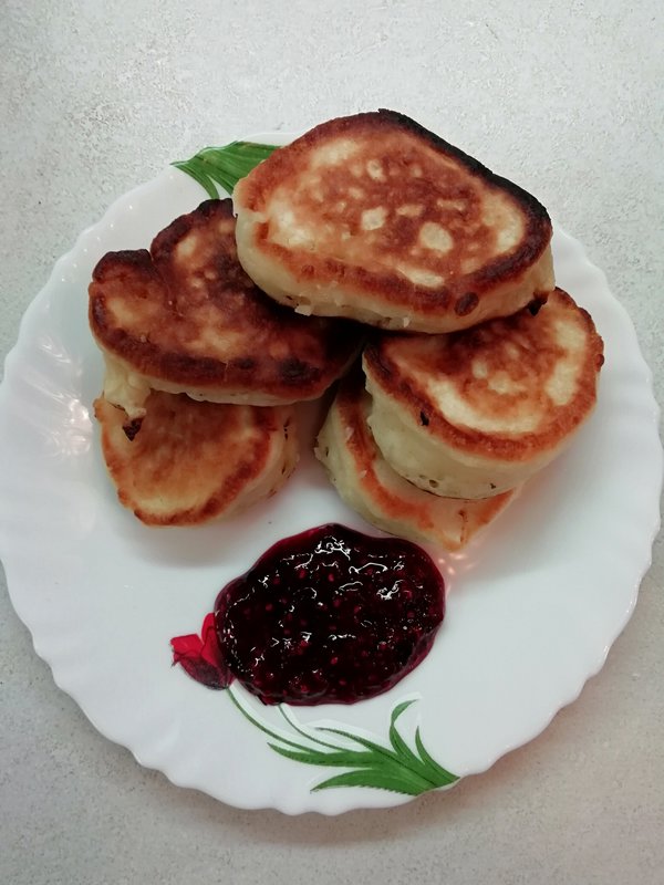 Оладушки с джемом